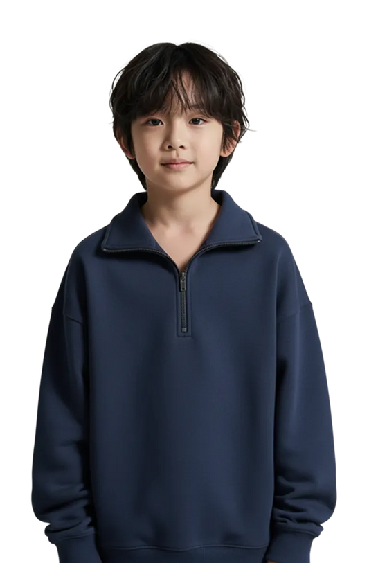 Midnight Blue Half-Zip Sweat