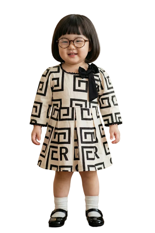 The Geo-Chic Bow Dress
