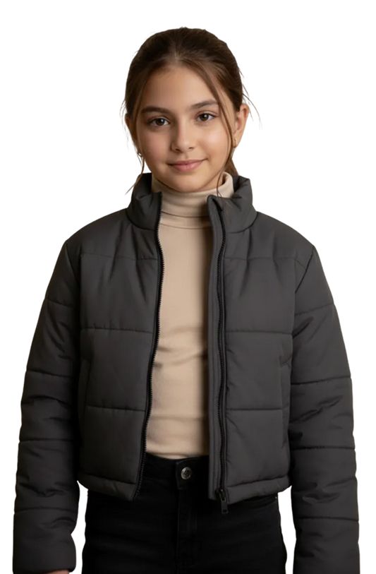 Charcoal Padded Mini Jacket