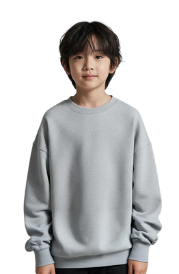 Cloud Grey Boxy Sweat Top