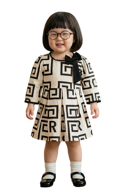 The Geo-Chic Bow Dress Hampp