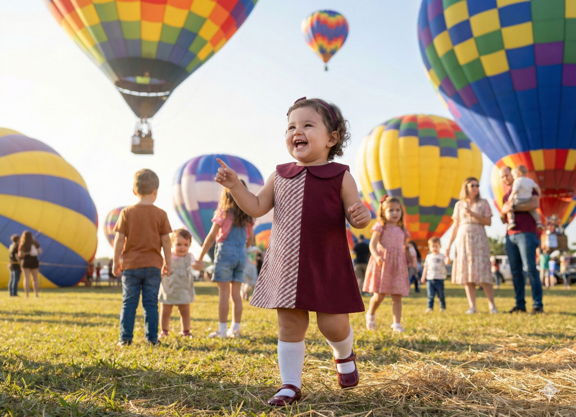 Two-Tone Geometric A-Line Dress