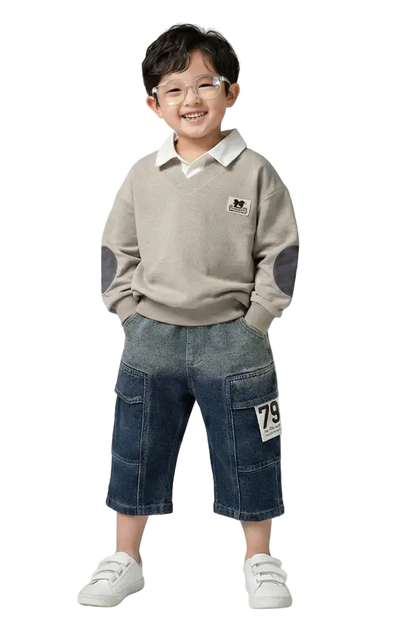 Little Scholar Collared Pullover Hampp