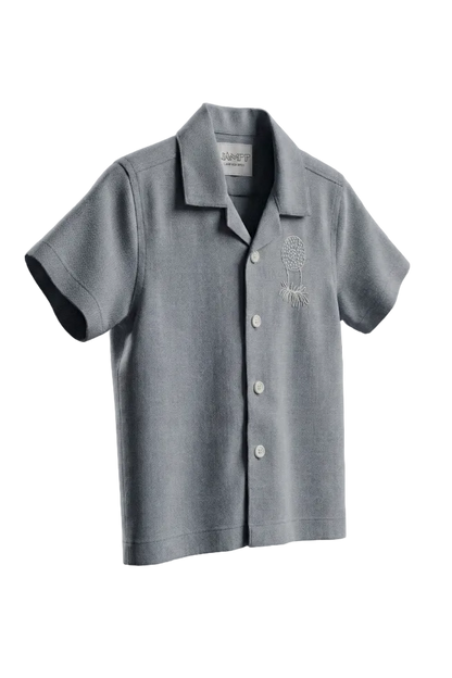 The Ash Grey Linen Shirt Hampp