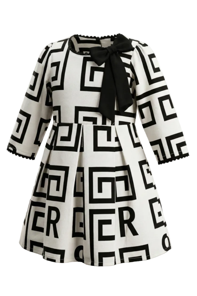 The Geo-Chic Bow Dress Hampp