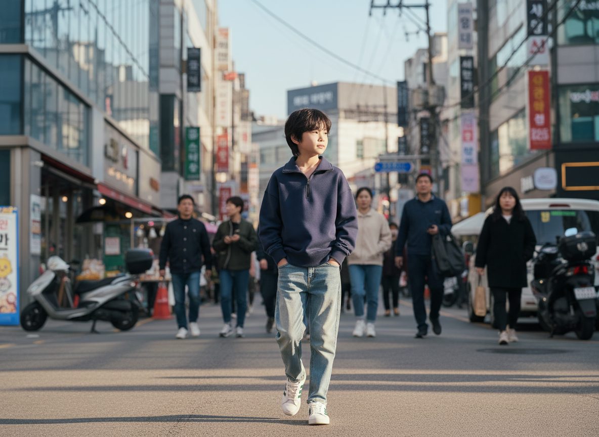 Midnight Blue Half-Zip Sweat